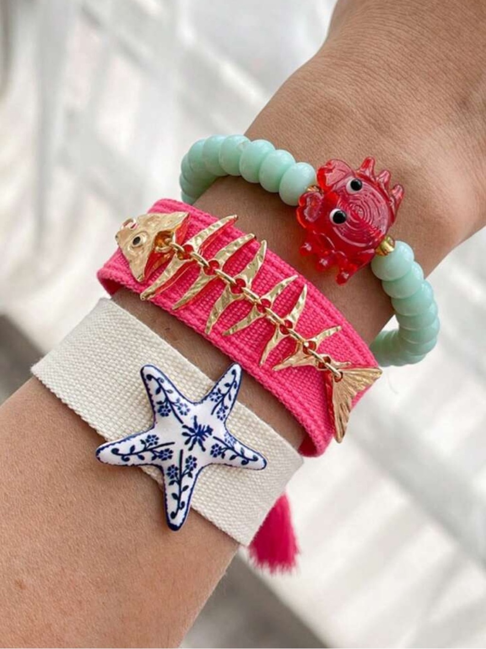 Fishbone bracelet Q1165